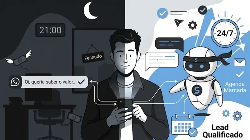O que acontece com os leads que chegam fora do horário comercial